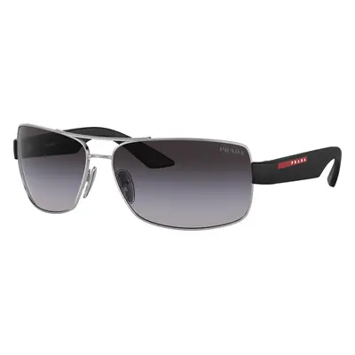 Prada Linea Rossa Man Sunglass PS 50ZS - Frame color: Silver, Lens color: Gradient Grey