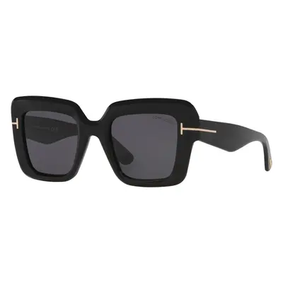 Tom Ford Woman Sunglass Esme TR - Frame color: Black Shiny, Lens color: Grey