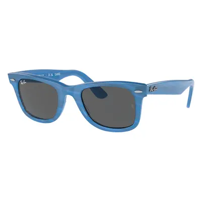 Ray-Ban Unisex Sunglass RB2140 Original Wayfarer Change - Frame color: Photo Striped Blue, Lens