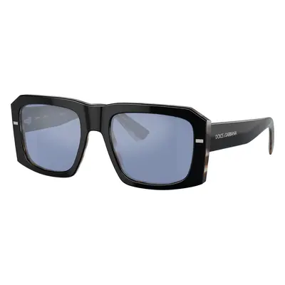 Dolce&Gabbana Man Sunglass DG4430 - Frame color: Black On Grey Havana, Lens color: Light Blue M