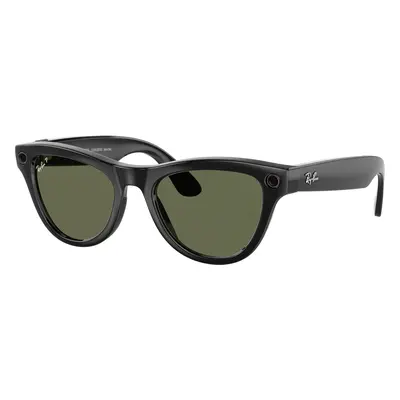 Ray-Ban Unisex RW4010 Ray-Ban | Meta Skyler - Frame color: Black, Lens color: G-15 Green