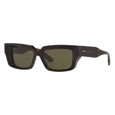 Gucci Unisex Sunglass GG1529S - Frame color: Tortoise, Lens color: Green