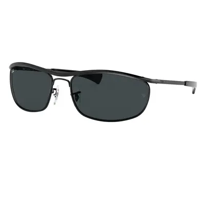 Ray-Ban Unisex Sunglass RB3119M Olympian I Deluxe - Frame color: Black, Lens color: Blue