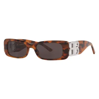 Balenciaga Woman Sunglass BB0096S - Frame color: Tortoise Light, Lens color: Grey