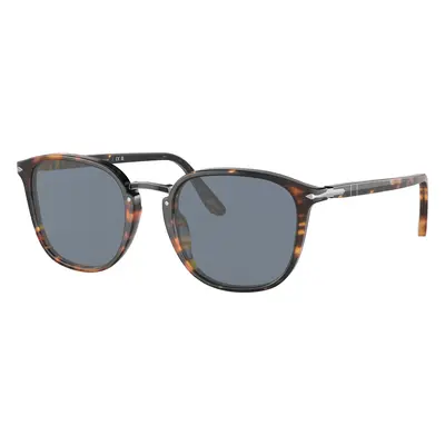 Persol Man Sunglass PO3186S - Frame color: Brown, Lens color: Blue