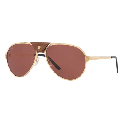 Cartier Man Sunglass CT0034S - Frame color: Gold, Lens color: Red