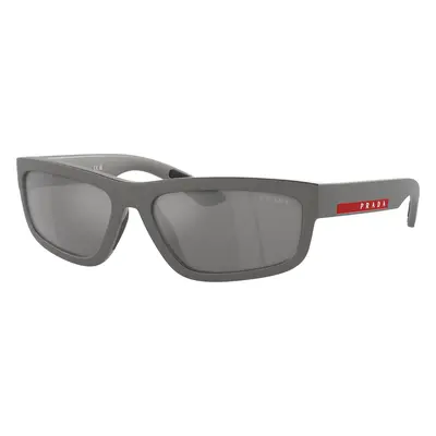 Prada Linea Rossa Man Sunglass PS 05ZS - Frame color: Grey Metal, Lens color: Grey Mirror Silve