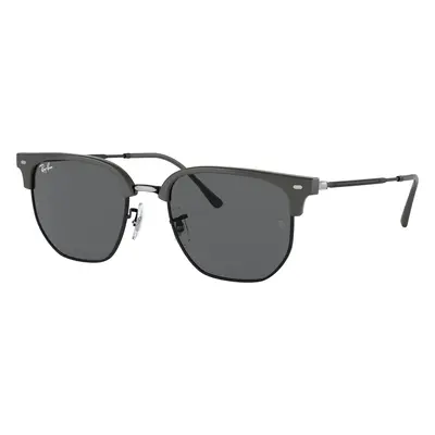 Ray-Ban Unisex Sunglass RB4416 New Clubmaster - Frame color: Grey On Black, Lens color: Dark Gr