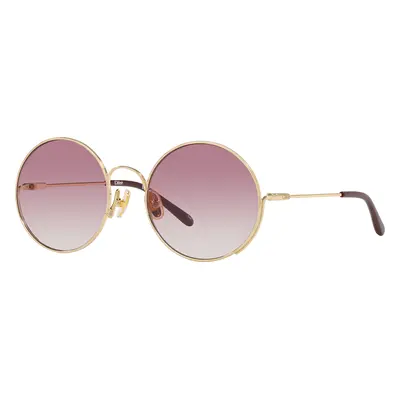 Chloé Unisex Sunglass CC0016S - Frame color: Gold, Lens color: Brown