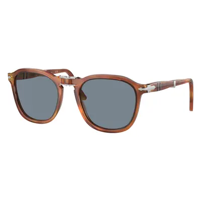 Persol Unisex Sunglass PO3345S - Frame color: Terra Di Siena, Lens color: Blue