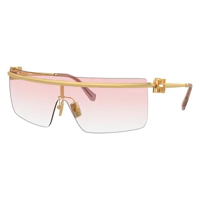 Miu Miu Woman Sunglass MU 50ZS - Frame color: Gold, Lens color: Clear Gradient Pink