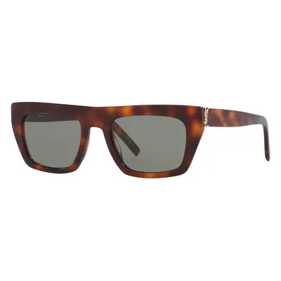 Saint Laurent Unisex Sunglass SL M131 - Frame color: Tortoise, Lens color: Green