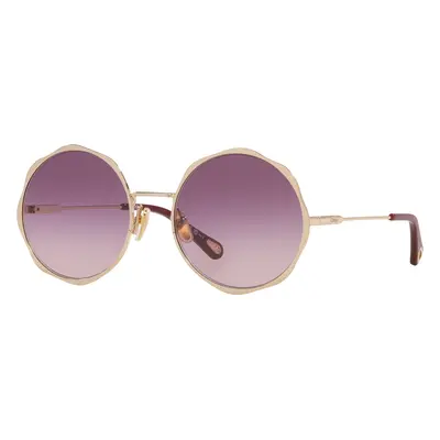 Chloé Woman Sunglass CH0184S - Frame color: Gold, Lens color: Purple