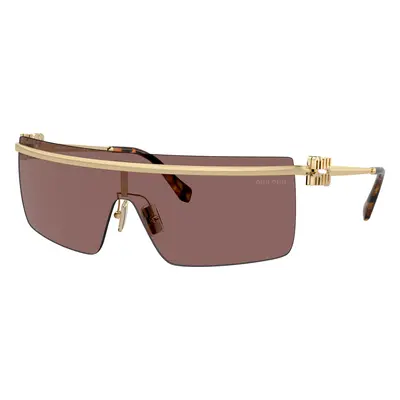 Miu Miu Woman Sunglass MU 50ZS - Frame color: Pale Gold, Lens color: Brown Mirror Internal Silv