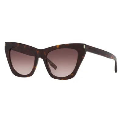 Saint Laurent Woman Sunglass SL 214 Kate - Frame color: Tortoise, Lens color: Purple