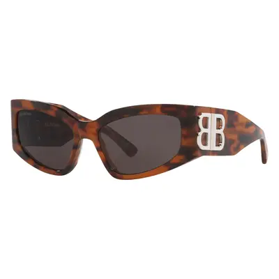 Balenciaga Woman Sunglass BB0321S - Frame color: Tortoise, Lens color: Grey