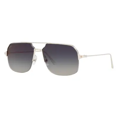 Cartier Unisex Sunglass CT0230S - Frame color: Matte Black, Lens color: Blue Gradient