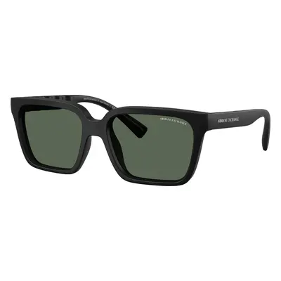 Armani Exchange Man Sunglass AX4147S - Frame color: Matte Black, Lens color: Dark Green