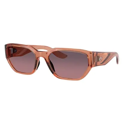 Costa Unisex Sunglass 6S9125 Clemente - Frame color: Translucent Pink Sands, Lens color: Rose G