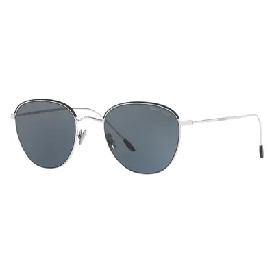 Giorgio Armani Man Sunglass AR6048 - Frame color: Silver/Matte Black, Lens color: Grey