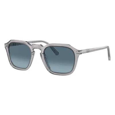 Persol Unisex Sunglass PO3292S - Frame color: Transparent Grey, Lens color: Azure Gradient Blue