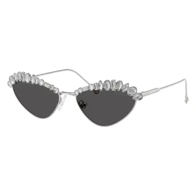 Swarovski Woman Sunglass SK7009 - Frame color: Silver, Lens color: Dark Grey