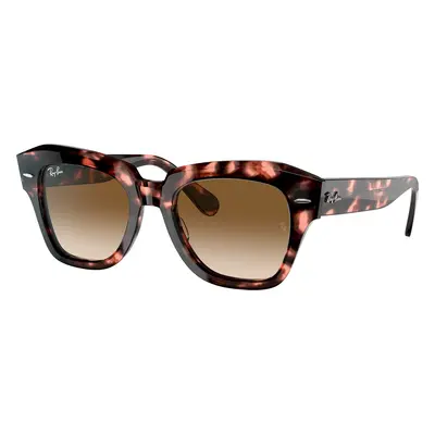 Ray-Ban Unisex Sunglass RB2186 State Street Fleck - Frame color: Pink Havana, Lens color: Light