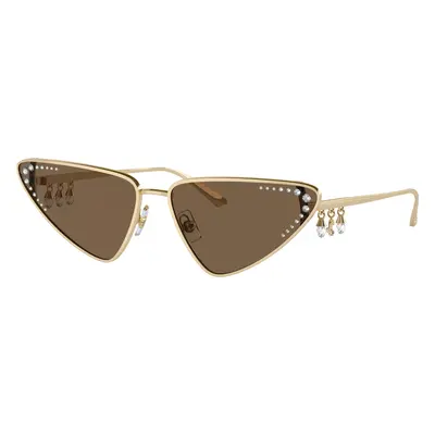 Jimmy Choo Woman Sunglass JC4001B - Frame color: Pale Gold, Lens color: Dark Brown