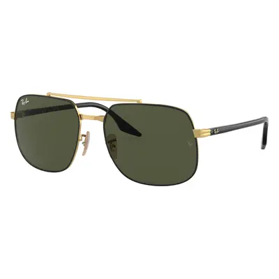 Ray-Ban Unisex Sunglass RB3699 - Frame color: Black On Gold, Lens color: Green