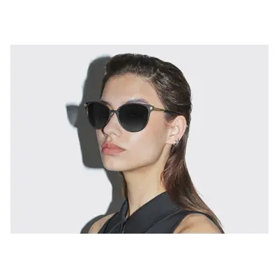 Versace Woman Sunglass VE2168 - Frame color: Black/Pale Gold, Lens color: Grey Gradient