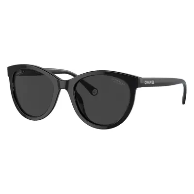 Chanel Woman Sunglass Pantos Sunglasses CH5523U - Frame color: Black, Lens color: Dark Grey