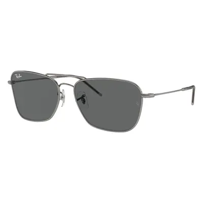 Ray-Ban Unisex Sunglass RBR0102S Caravan Reverse - Frame color: Gunmetal, Lens color: Dark Grey