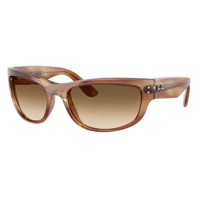 Ray-Ban Unisex Sunglass RB2289 Mega Balorama - Frame color: Striped Brown, Lens color: Clear Gr