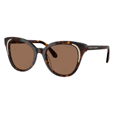 Swarovski Woman Sunglass SK6031 - Frame color: Dark Havana, Lens color: Dark Brown