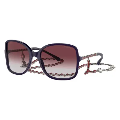 Chanel Woman Sunglass Square Sunglasses CH5210Q - Frame color: Purple, Lens color: Purple