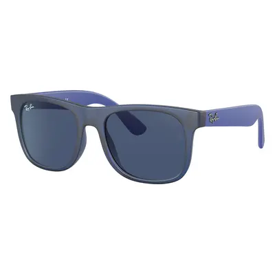 Ray-Ban Unisex Sunglass RB9069S Justin Kids - Frame color: Transparent Blue, Lens color: Dark B