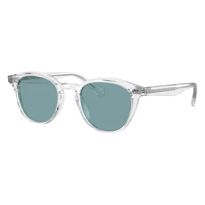 Oliver Peoples Unisex Sunglass OV5454SU Desmon Sun - Frame color: Crystal, Lens color: Teal Pol