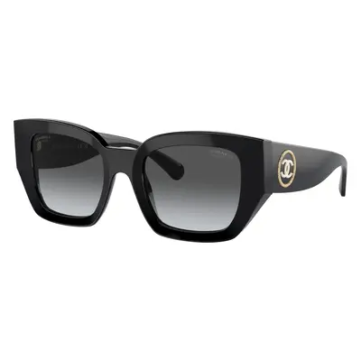 Chanel Woman Sunglass Square Sunglasses CH5506 - Frame color: Black, Lens color: Gray