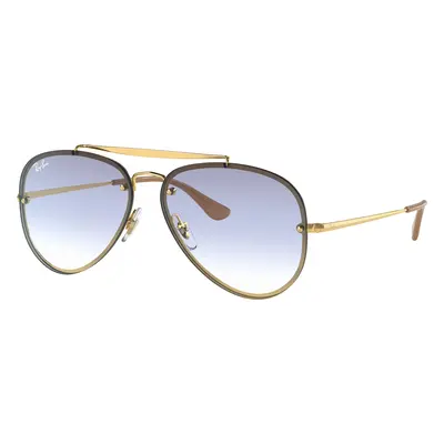 Ray-Ban Unisex Sunglass RB3584N Blaze Aviator - Frame color: Arista Gold, Lens color: Light Blu