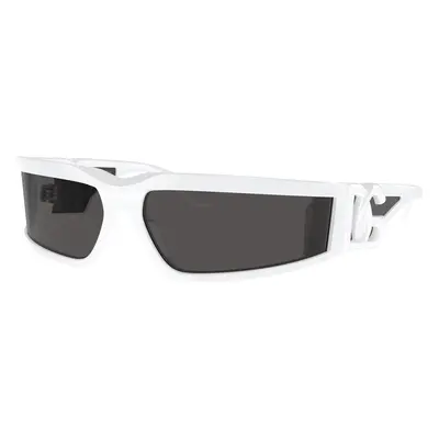 Dolce&Gabbana Unisex Sunglass DG6198 - Frame color: White, Lens color: Dark Grey