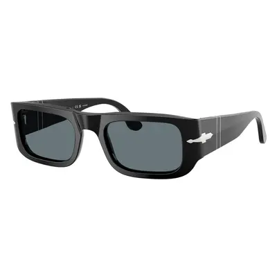 Persol Unisex Sunglass PO3362S - Frame color: Black, Lens color: Dark Blue Polar