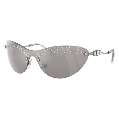 Swarovski Woman Sunglass SK7023 - Frame color: Gunmetal, Lens color: Light Grey Mirror Silver