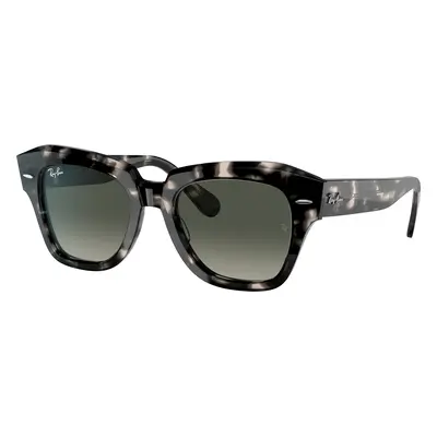 Ray-Ban Unisex Sunglass RB2186 State Street Fleck - Frame color: Grey Havana, Lens color: Grey 