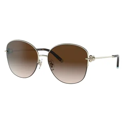 Tiffany & Co. Woman Sunglass TF3082 - Frame color: Pale Gold, Lens color: Brown Gradient