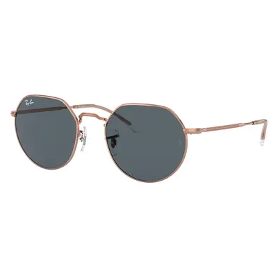 Ray-Ban Unisex Sunglass RB3565 Jack Rose Gold - Frame color: Rose Gold, Lens color: Blue