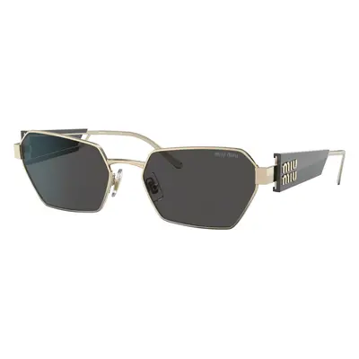 Miu Miu Woman Sunglass MU 53WS - Frame color: Pale Gold, Lens color: Dark Grey