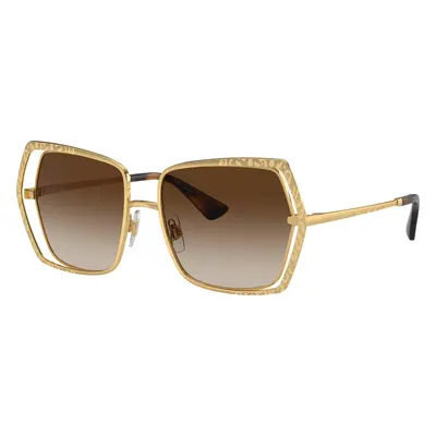 Dolce&Gabbana Woman Sunglass DG2306 - Frame color: Gold, Lens color: Gradient Brown