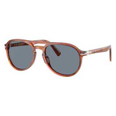 Persol Unisex Sunglass PO3235S - Frame color: Terra Di Siena, Lens color: Light Blue