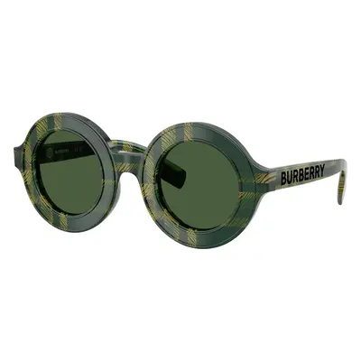 Burberry Unisex Sunglass JB4386 - Frame color: Green Check, Lens color: Dark Green