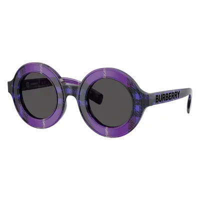 Burberry Unisex Sunglass JB4386 - Frame color: Violet Check, Lens color: Dark Grey